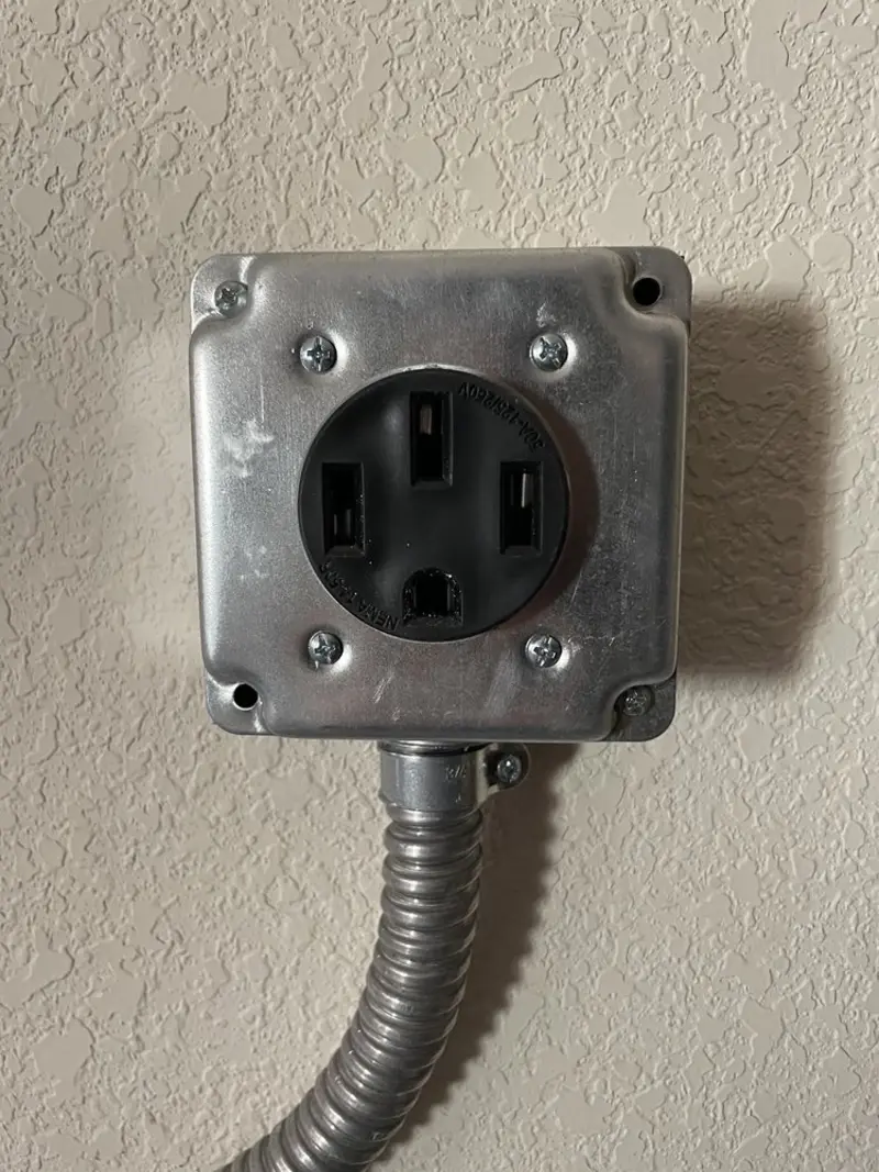 NEMA 14-50 outlet installed for Electrical Panel Upgrade in Saranap
